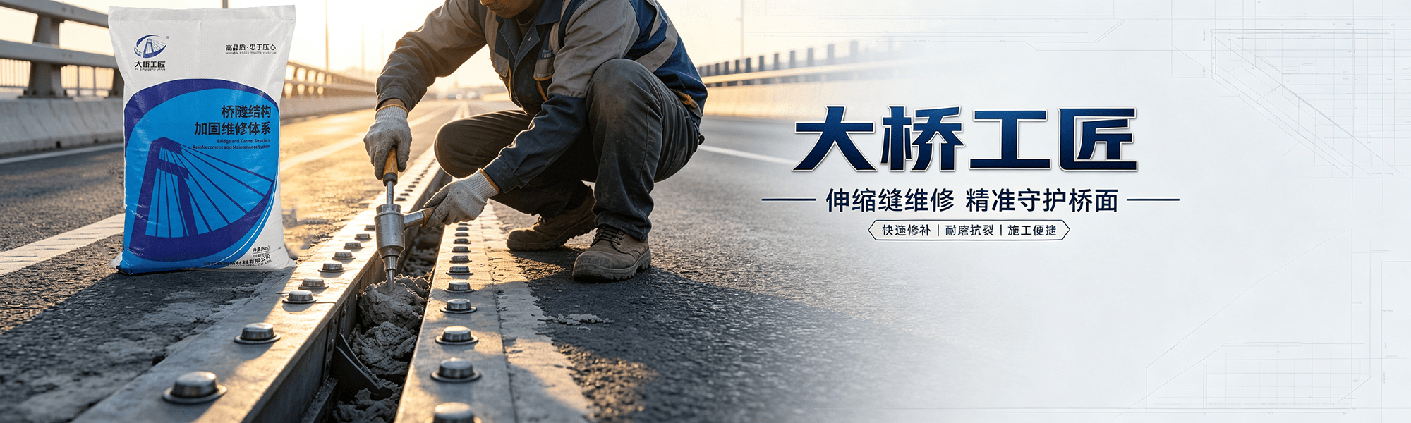 大桥工匠-维修工程速凝灰路面修补料
