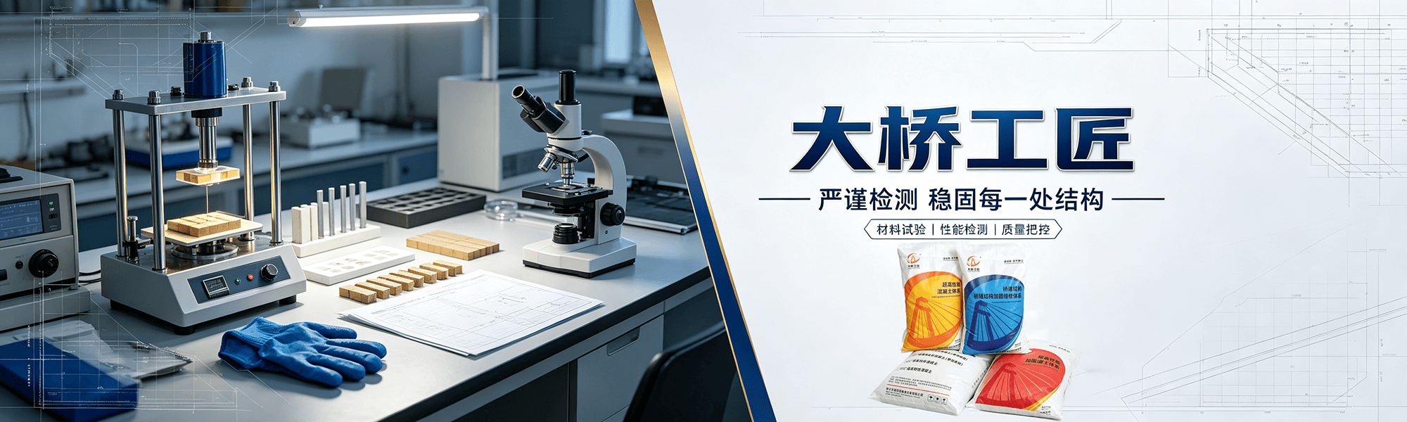 大桥工匠-实验室速凝灰路面修补料